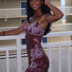 Tiger Mist  Purple Julianna Floral Maxi Dress Burgundy Photo 2