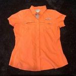 Columbia Omni shade PFG orange shirt tee top with pockets women’s M Photo 0