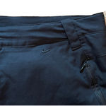 Nike  Womens Athletic Pants Size L Black Zip Pockets Zip Away Hem Mid Rise Photo 9