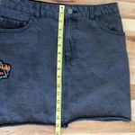 Junkfood DEF LEOPARD PATCHED BLACK DENIM SKIRT SIZE 7 Photo 8