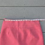 J.Crew  Pleated Textured Coral Midi Skirt Photo 4