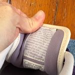 Reebok Classic Leather White Dark Purple Sneakers Size 8 Photo 6