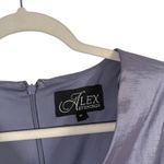 Alex Evenings  Lavender Purple Satin Dress Cocktail Party Wedding Guest Womens 10 Photo 2