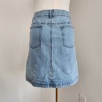 American Vintage Y2K Axcess Liz Claiborne Light Wash Embroidered Denim Mini Skirt Size 12 Photo 6