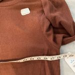 NWT Time & Tru Maternity Size L Brown Ribbed Knit Long Sleeve Maxi Dress Size L Photo 11