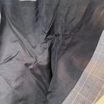 Gilmor Plaid Blazer VTG Single Breasted Suit Jacket Office Work Wear Size 10 Blue Photo 4