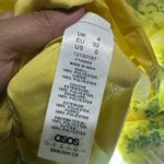 ASOS Design Pleated Midi Dress Floral Print Yellow Photo 3