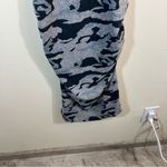 ✨ Monrow Camo Fitted Midi Dress Gray Black Small Gray Photo 2