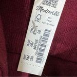 J.Crew NWT Madewell Corduroy Long Sleeve Seamed Mini Shirt Dress Cabernet Size 00 Photo 9