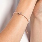 Swavorski NWT Swarovski Sparkling Dance Bangle, Pink, Rose-gold tone plated with box & bag Photo 4