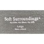 Soft Surroundings Top Womens L Green Draped Cowl Neck Pullover Blouse Minimalist Photo 8