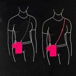 No Boundaries  3 pc Pink Glitter Cellphone Crossbody Purse Chain Strap & Pouch Photo 6