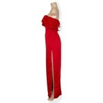 Lovers + Friends Sylvia Strapless Satin Gown, Flame Scarlet, Medium Photo 4