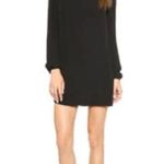 Diane Von Furstenberg DVF Melanie long sleeve cage neck black silk dress size 6 Photo 1