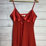 Victoria's Secret Medium Red Satin Sheer Babydoll Nightie Photo 0