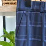 Banana Republic NWT Avery Mid-Rise Jacquard Trim Navy Dress Pant Trouser, 4 Photo 3