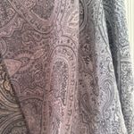 Women’s Pink Grey Ombre Paisley Shawl Scarf Wrap One Size EUC Gray Photo 2
