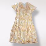 Adrienne  Short Sleeve‎ Multicolor Zebra Print Maxi Dress Womens Size M Photo 2