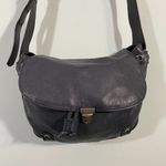 Foley + Corinna Women's Dark Grey Leather Saddle Crossbody Bag Photo 1