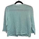 kim rogers Kim Light Blue Crochet Cardigan Photo 1