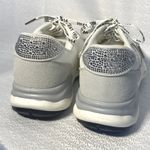 Vintage Havana s "1954" Silver Glitter White Rhinestone Sneakers women sz 7.5 Photo 3
