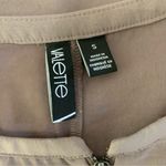 Valette Blouse Small Brown Zip Up Long Sleeve Workwear Office Casual Photo 4