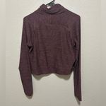 prAna Cropped Long Sleeve Performance Top | Heathered Purple Activewear | Size M Photo 1
