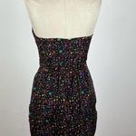 Shoshanna  Rainbow Circle Print Strapless Dress Photo 6