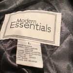 MODERN ESSENTIALS Vintage Leather Car Coat Size L Photo 5