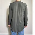 Anthropologie  Cloth and Stone Front Tie Green Oversized Longsleeve Size Medium Photo 1