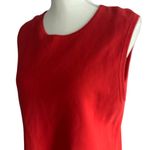 Ralph Lauren LAUREN Orange Knit Back Zip Tank Top Size Large Photo 3