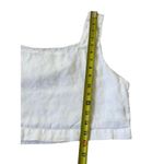 ZARA  White Linen Crop Top Women Size Large | 13-9 Photo 5