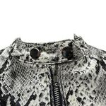 BB Dakota Anthropologie Women's Snake It or Break It Vegan Moto Jacket Size L Photo 5