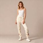 Johnny Was NWOT Embroidered Floral Sweat Suit 2Pcs Set Sweatshirt Tracksuit Pants Photo 2