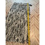 NWT ANA Black White Abstract Print Maxi Skirt Slit Size L Geometric Long Size L Photo 5
