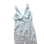 Amsale Bridesmaid Dress ‘Leif’ in Champagne Fluid Satin Size 10 NWT Tan Photo 3