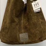 Haute Hippie  | Olive Green Suede/Leather Festival Hobo Bag w/ Matching Mini Bag Photo 1