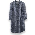 Diane Von Furstenberg  Freya Silk Blend‎ Shirt Dress in Snake Hearts Size 6 Photo 2