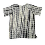 Cover Stitched Short Sleeves Crew Neck Tie Photo 3