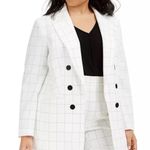 Bar III Double-Breasted Windowpane Blazer Size 1X Photo 0