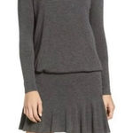 Anthropologie  Bailey 44 Anastasia Ruffle Hem Sweater Dress Gray Womens S…‎ Photo 0