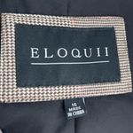 Eloquii NWT  Plaid Puff Sleeve double breasted Blazer Dress brown pink sz 16 Photo 3