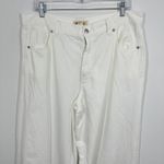 Madewell Superwide Leg Jeans Size 32 White Cotton Rigid Denim High Rise Classic Photo 2