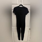 White Fox Boutique White fox Black short Sleeve active casual wear jumpsuit size S form fitting NWT Photo 5
