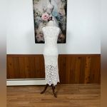 Gorgeous House of Harlow 1960 Crochet MIDI Dress! White Photo 5