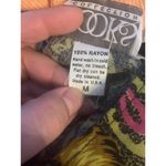 Vintage womens medium looks collection floral open front cardigan belly shirt Green Photo 5