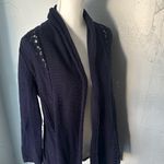 Angel Of The North Deep Blue Knit Cardigan Photo 2