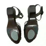 Cordani Calzature Women’s Brown Bronze Leather Strappy Wedge Sandals 41 US 9.5 Photo 7