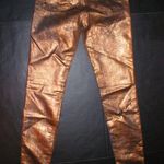 J Brand New Jeans Super Skinny Womens Leather Coated Bronze Metallic 27 28 X 30 Photo 4