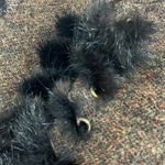 Alberto Makali  Mink 100% Real Fur Trim Tweed Blazer Jacket Photo 5